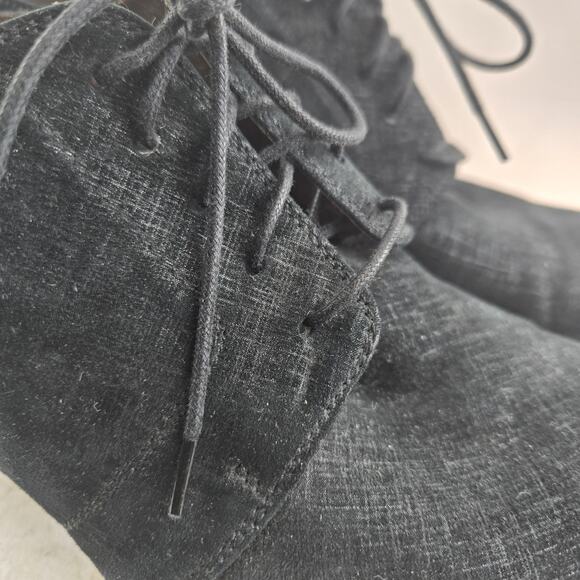 AGL Attilio Giusti Leombruni Heels Black Suede Lace Up Preppy Womens 11 41 Italy - Picture 5 of 12